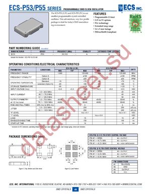 ECS-UPO-3X5 datasheet  